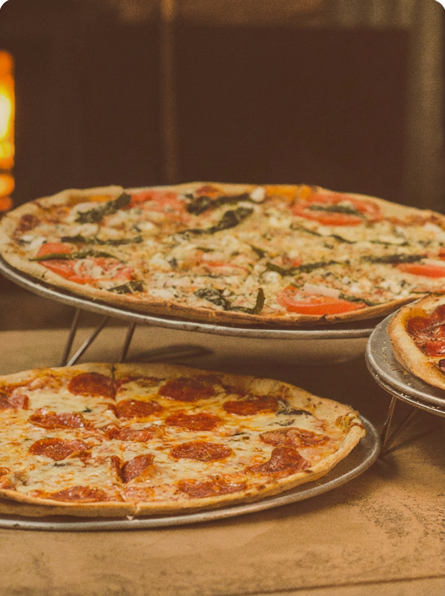 Fresh Stone Oven Pizza served hot in Wichita Falls